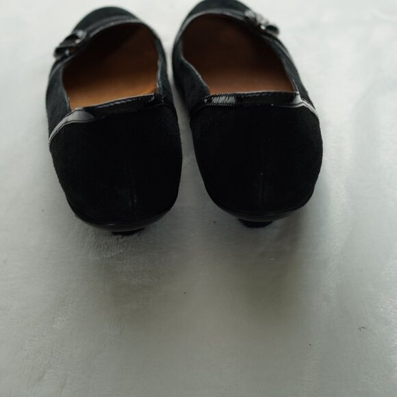 Söfft Black Suede Heels Size 8 Leather Comfort Shoes Buckle Detail Workwear - Picture 5 of 7